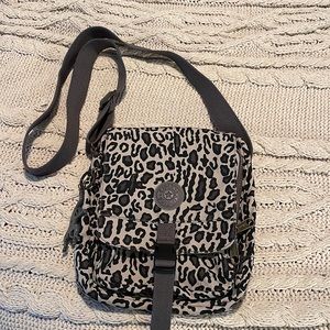 Kipling Leopard Print Large Crossbody Bag
